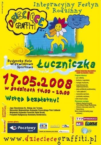Piąta edycja Dziecięcego Graffiti - Łuczniczka 2008 - Materiały reklamowe