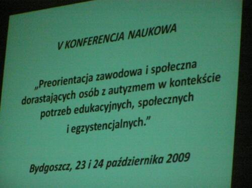 V Konferencja Naukowa pn Preorientacja zawodowa i społeczna dorastających osób z autyzmem w kontekście potrzeb edukacyjnych, społecznych i egzystencjalnych